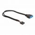 Cabo USB DELOCK 83281 30 cm Preto