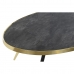 Table Basse DKD Home Decor Noir Doré Verre Acier 110 x 50 x 41,5 cm