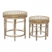 Beistelltisch DKD Home Decor Rattan (2 pcs)