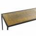 Consola DKD Home Decor 110 x 25 x 84 cm Negro Dorado Aluminio Plástico