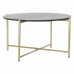 Mesa de apoio DKD Home Decor Preto Dourado Mármore Ferro (81 x 81 x 44 cm)