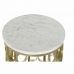 Mesa auxiliar DKD Home Decor 30,5 x 30,5 x 50 cm Dorado Blanco Plástico Mármol Hierro