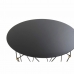 Sidebord DKD Home Decor Svart Metall Krystall Gyllen (70 x 70 x 60 cm)