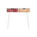 Console DKD Home Decor Naturel MDF Bois d'hévéa Blanc Bordeaux (80 x 30 x 74 cm)