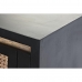 konzole DKD Home Decor Přírodní Černý Ratan mangové dřevo (125 x 40 x 76 cm)
