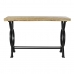 Consola DKD Home Decor Natural Negro Metal Vintage Madera de mango industrial (120 x 45 x 76 cm)