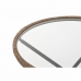 Tavolo aggiuntivo DKD Home Decor 80 x 80 x 48 cm Cristallo Naturale Argentato Nero Metallo