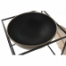 Sidobord DKD Home Decor Brun Svart Trä Metall 64 x 64 x 62,5 cm