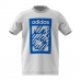 Tricou cu Mânecă Scurtă pentru Copii Adidas G Bold Crew Alb