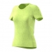 Dames-T-Shirt met Korte Mouwen Adidas FR SN 37C SS W CG1084 Geel