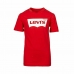 Camisola de Manga Curta Infantil Batwing Levi's 8157 Vermelho