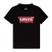 Детски Тениска с къс ръкав Levi's Batwing Boy Dark Черен