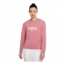 Langarmet t-skjorte for Kvinner Nike Crew Rosa