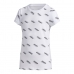 Camisola de Manga Curta Infantil Adidas Sportswear Branco