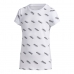 T-Shirt met Korte Mouwen voor kinderen Adidas Sportswear Wit