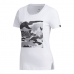 Damen Kurzarm-T-Shirt Adidas Boxed Camo Weiß