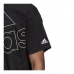 Heren-T-Shirt met Korte Mouwen Adidas Giant Logo Zwart