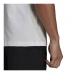 Heren-T-Shirt met Korte Mouwen Adidas Essentials Gradient Wit