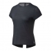 Tricou cu Mânecă Scurtă Femei Reebok Workout Ready Activchill Negru