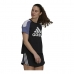 Naisten T-paita Adidas Sportswear Colorblock Musta