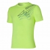 Camisola de Manga Curta Homem Mizuno Core Tee Verde limão