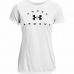 Kortarmet T-skjorte til Kvinner Under Armour Tech Solid Hvit