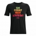 Heren-T-Shirt met Korte Mouwen Under Armour Basketball Heat Zwart