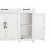 Sideboard DKD Home Decor   White Brown Pinewood Plastic 160 x 42 x 105 cm