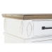 Sideboard DKD Home Decor   White Brown Pinewood Plastic 160 x 42 x 105 cm