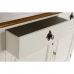 Aparador DKD Home Decor   140 x 45 x 90 cm Castanho Branco Catanho escuro Madeira de paulónia