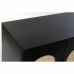 Sivupöytä DKD Home Decor Musta Luonnollinen Rottinki Mangopuu (150 x 40 x 65 cm)