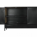Sidebord DKD Home Decor Brun Svart Metall Treverk av mangotre (160 x 40 x 90 cm)