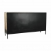 Servantă DKD Home Decor Maro Negru Metal Lemn de mango (160 x 40 x 90 cm)