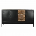 Aparador DKD Home Decor Marrón Negro Metal Madera de mango (160 x 40 x 90 cm)