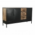 Aparador DKD Home Decor Marrón Negro Metal Madera de mango (160 x 40 x 90 cm)