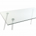 Mesa de Jantar DKD Home Decor Cristal Metal Branco (135 x 75 x 75 cm)