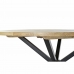 Mesa de Jantar DKD Home Decor 127 x 127 x 75 cm Natural Preto Metal Alumínio Madeira de mangueira