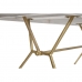 Eettafel DKD Home Decor Grijs Gouden Wit Blik Mangohout (180 x 90 x 76 cm)