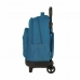 School Rucksack with Wheels Compact BlackFit8 Egeo Blue 33 X 45 X 22 cm