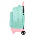 Mochila Escolar con Ruedas Glow Lab Pepa Verde 33 X 45 X 22 cm