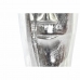 Vaso DKD Home Decor 15 x 13 x 31 cm Viso Argentato Alluminio Moderno