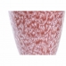 Vaas DKD Home Decor Roze Turkoois Keramiek Bloem Mediterrane 18 x 18 x 25 cm 16 x 16 x 26 cm (2 Stuks)