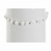 Vaso DKD Home Decor Bianco Gres Pompon 12 x 12 x 24 cm