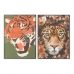 Bild DKD Home Decor 52 x 2,7 x 72 cm Tiger Moderne (2 Stück)