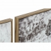 Pintura DKD Home Decor 92,5 x 3,5 x 32 cm Colonial Selva (3 Peças)