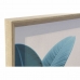 Maalaus DKD Home Decor Trooppinen Kasvien lehtiä 45 x 3,5 x 60 cm (4 osaa)