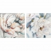 Πίνακας DKD Home Decor 90 x 2,5 x 90 cm Λουλούδι Shabby Chic (x2)