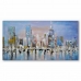 Pintura DKD Home Decor Cidade 120 x 3 x 60 cm Loft (2 Unidades)