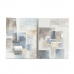 Tablou DKD Home Decor 90 x 3,5 x 120 cm Abstract Modern (2 Unități)