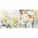 Malba DKD Home Decor 90 x 3,7 x 90 cm Cvijeće Cottage (2 kusů)